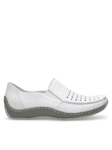 Rieker Mocasini alb