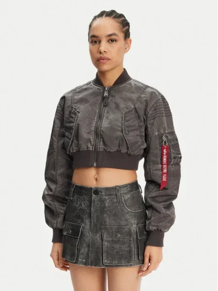Alpha Industries Bomber dzseki Vintage szürke