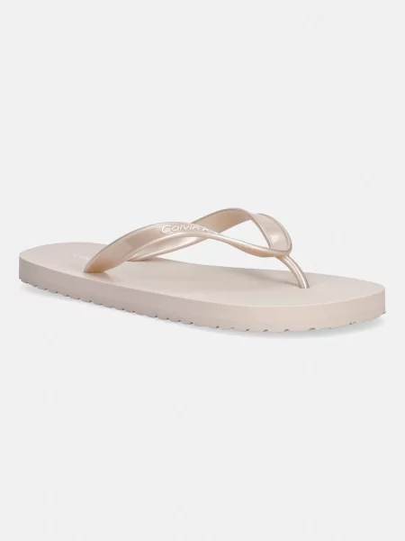Calvin Klein žabky FLIP FLOP TPU METALLIC růžové