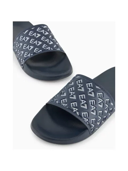 Šľapky Ea7 Emporio Armani modrá