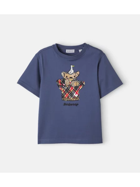 Gyerek póló Burberry kék