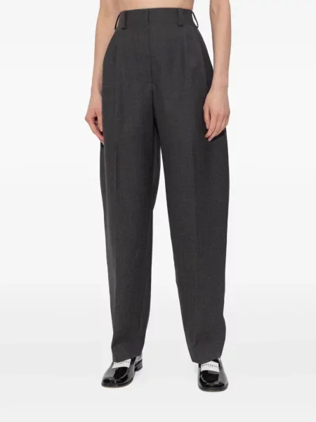 Pantaloni Givenchy de lână plisate gri