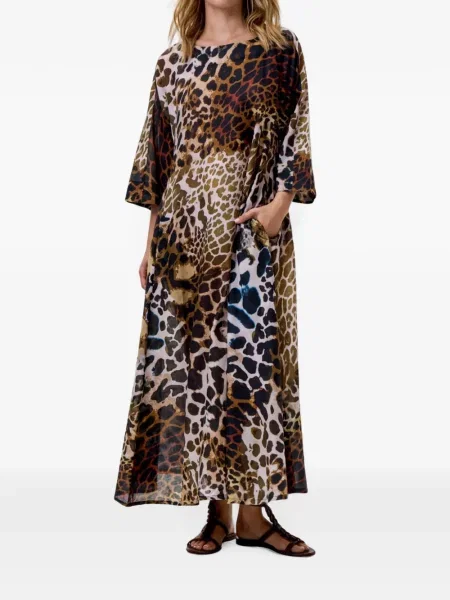 Leopárdmintás maxi ruha One Season nyomtatás