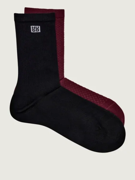 Hugo Bodywear Șosete RS MICROLOVE CC W bordo