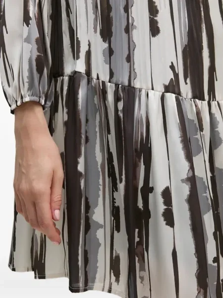 Rochie mini Sandro Ferrone cu imagine cu imprimeu abstract de costum alb
