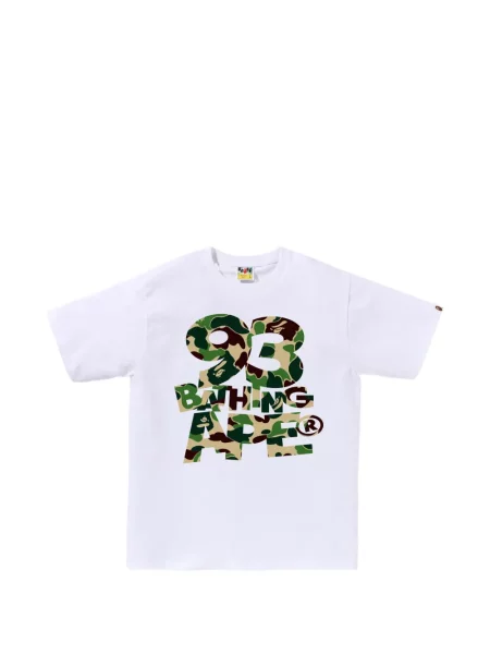 Tricou A Bathing Ape® cu imagine alb