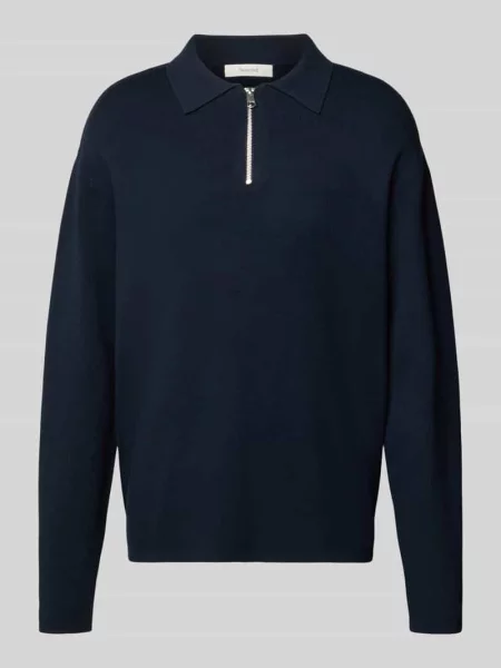 Sweter o kroju relaxed fit z mieszanki model ‘TELLER’ Selected Homme beżowy
