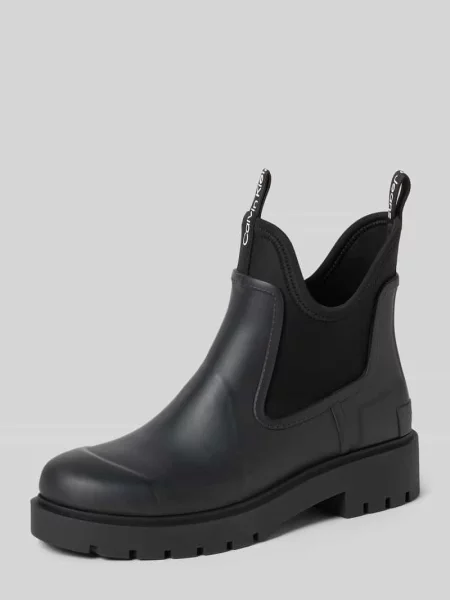Buty chelsea z elastyczną wstawką Calvin Klein Jeans czarne