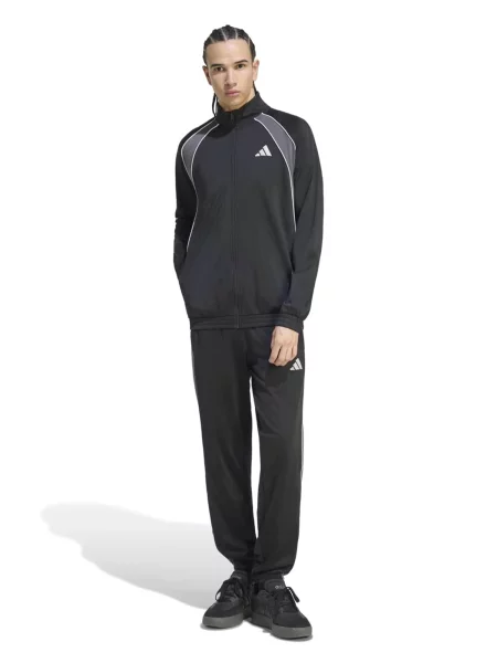 ADIDAS SPORTSWEAR Tréningový komplet tmavosivá / čierna biela