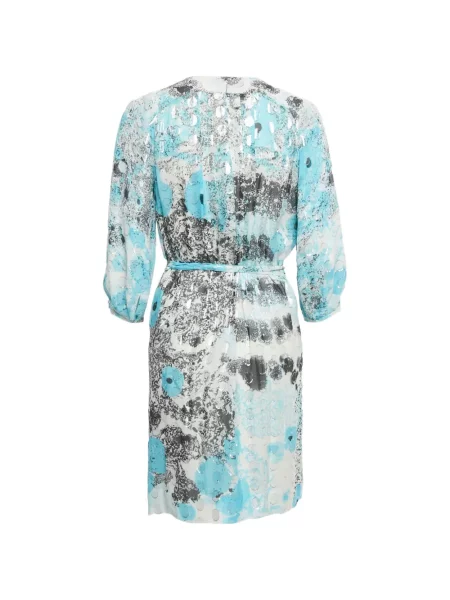 Rochie mini Dvf Diane Von Furstenberg cu buline plic albastru