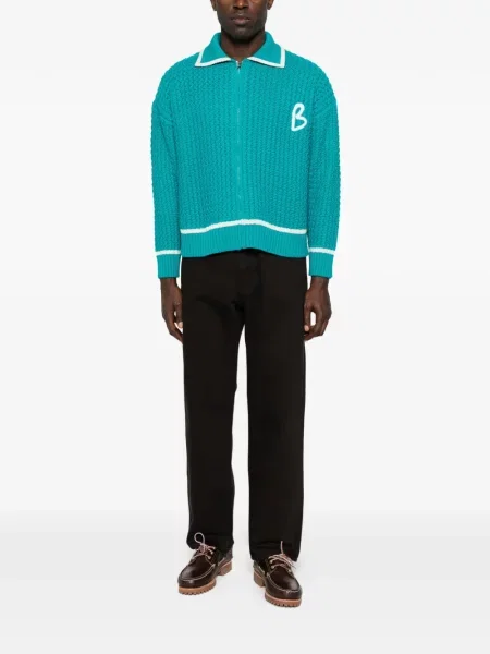 Cardigan Bonsai cu broderie verde