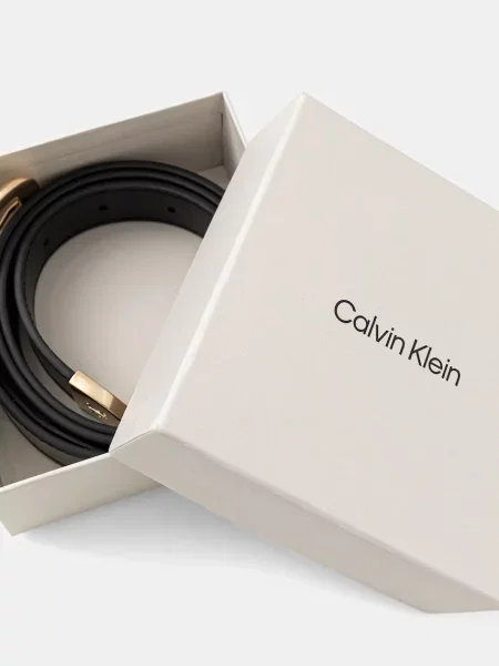 Bőr öv Calvin Klein fekete