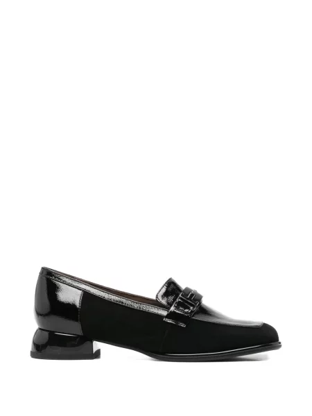 Pantofi loafer Linda Baumann cu autograf negru