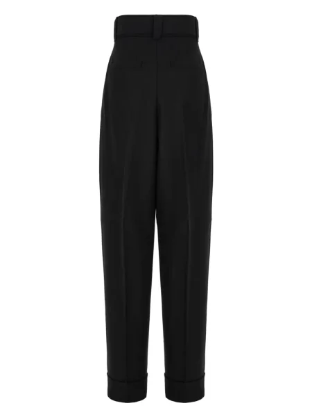 Pantaloni Max Mara de lână negru