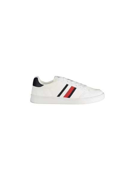 Prugaste pletene tenisice Tommy Hilfiger bijela