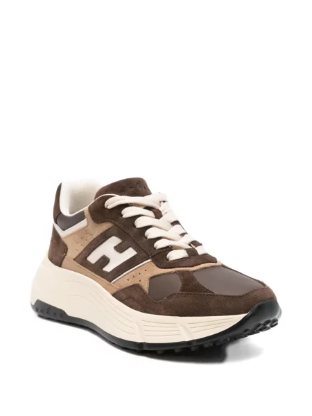 Sneakerși Hogan din piele maro