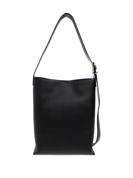 Geanta de piele Jil Sander din piele negru