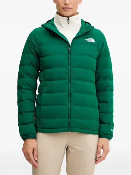 Geacă The North Face cu glugă verde