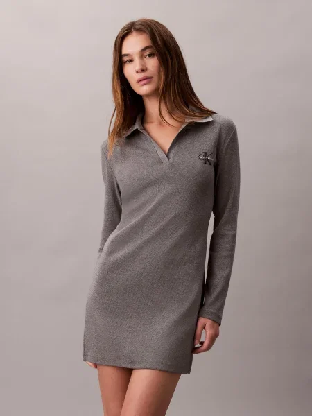 Calvin Klein Jeans Rochie de zi Monologo gri