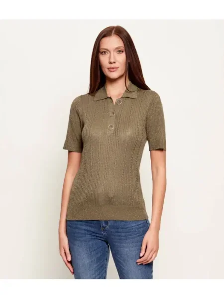 Tricou polo Liu Jo verde