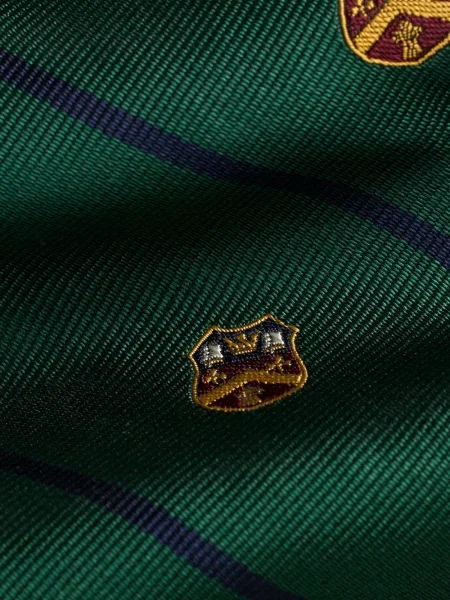 Șapcă Polo Ralph Lauren de mătase cu broderie cu dungi negru
