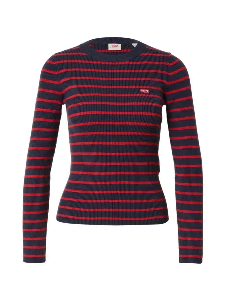 LEVI'S ® Pulover albastru noapte / deschis roșu