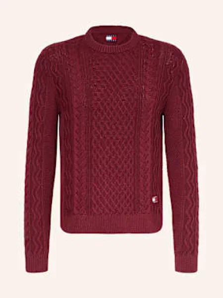 Tommy Jeans Sweter rot czerwony