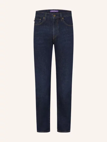 Ralph Lauren Purple Label Džíny Straight Fit dark indigo fialové