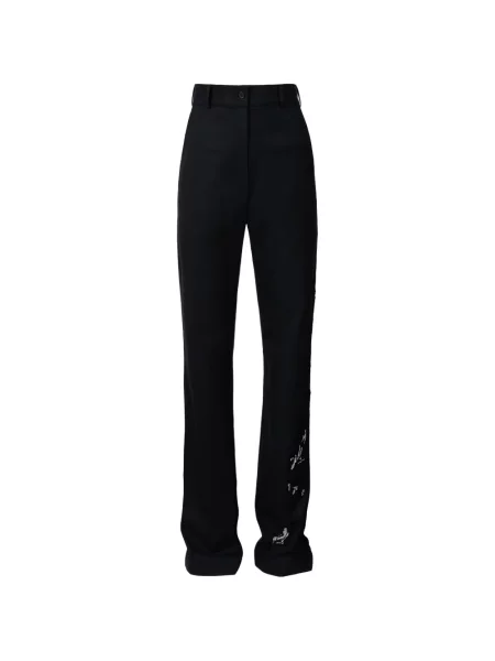 Pantaloni Almaz din dantelă negru