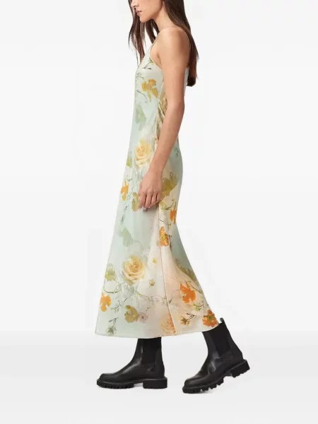 Rochie midi Allsaints cu model floral cu imagine