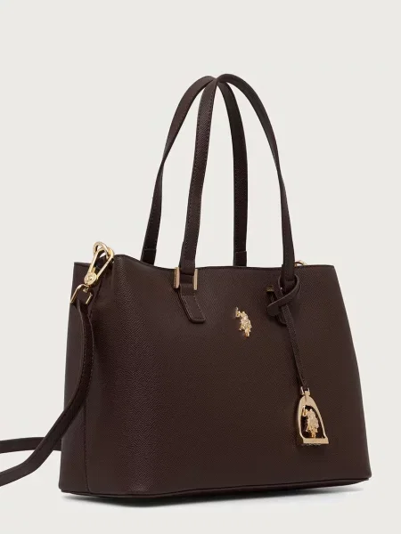 Geantă shopper U.s. Polo Assn. din piele maro