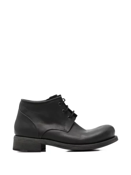 Botine Ma+ cu șireturi din piele negru