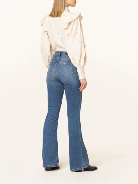 Liu Jo Jeansy Flared Beat blau niebieskie