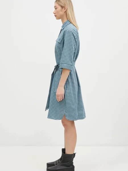 Maison Kitsuné rochie din Double Pocket mini oversized