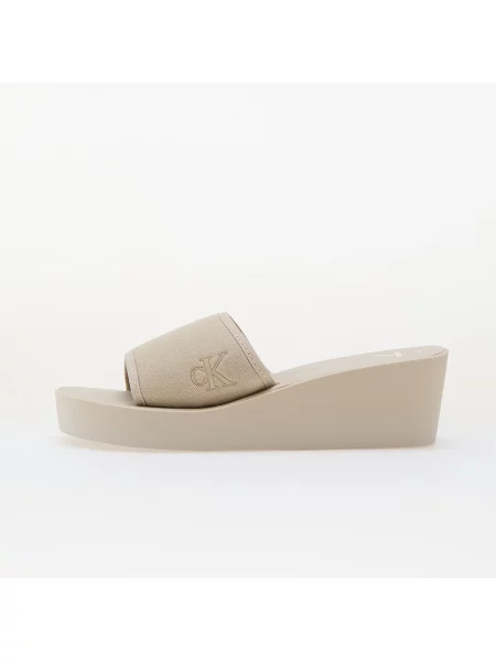 Sneakers Calvin Klein Jeans Beach Wedge Slide Ca Beige EUR 37 beżowe