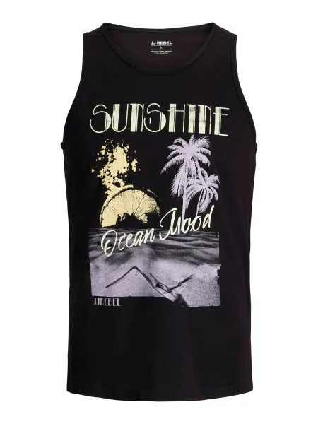 JJ Rebel Tricou JREBMASON galben deschis / mov deschis negru