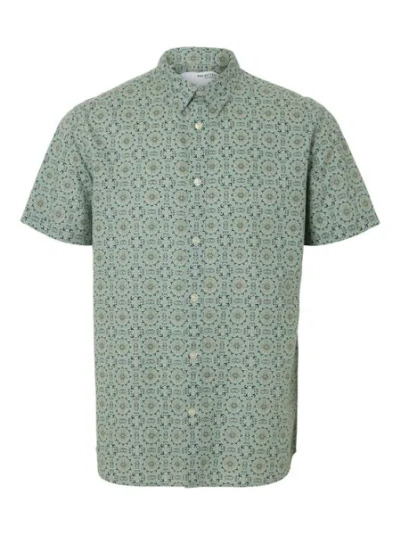 Selected Homme Риза New Linen зелен