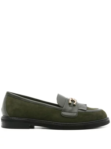 Pantofi loafer Roberto Festa din piele de căprioară verde