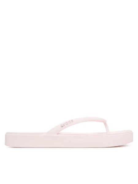 Crocs Japonki Miami Square Flatform Flip jasny różowy