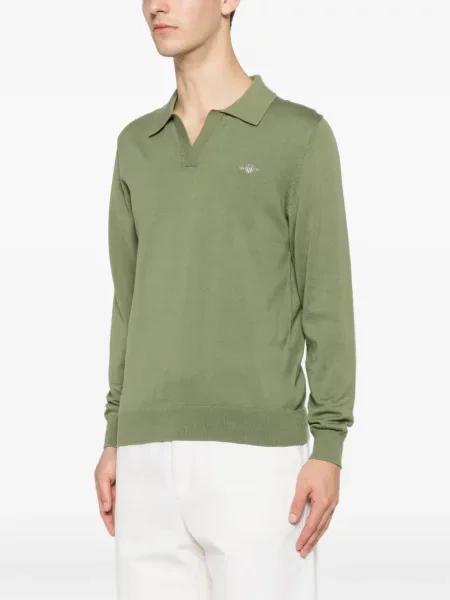 Lung tricou Gant verde