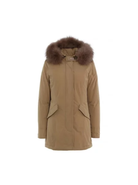 Parka Woolrich brązowa