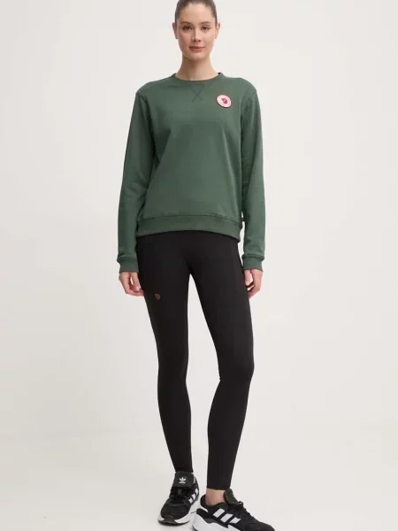 Sweter Fjällräven z logo zielony