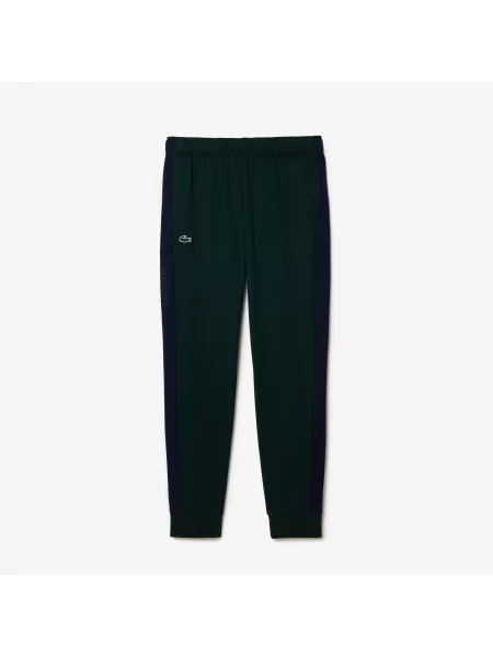 Lacoste Spodnie Dresowe Sport Color Block zielone