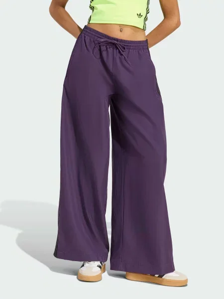 Штани палаццо adidas Adicolor фіолетовий