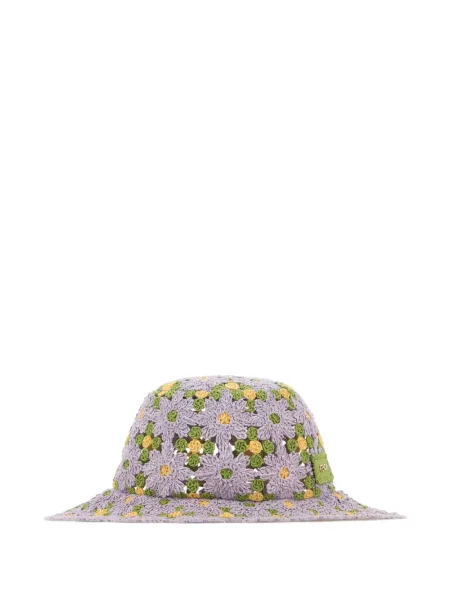 Pălărie Fendi cu broderie violet
