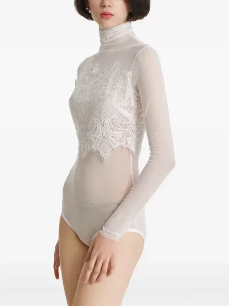 Body 2310 Studio din dantelă alb