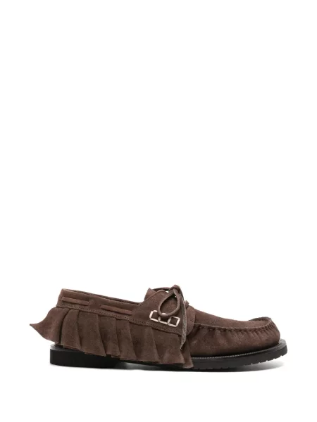 Pantofi loafer Jw Anderson din piele de căprioară maro