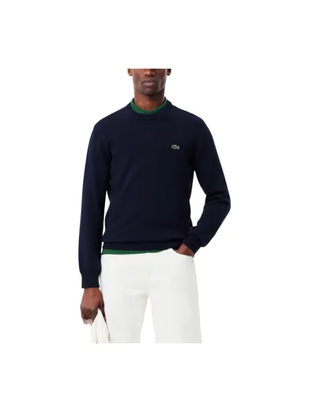 Lacoste Swetry Mężczyzna Niebieski S Niebieski Sweter czarny