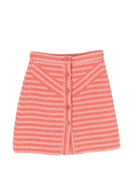 Mini fusta mini Maje în linie A mini portocaliu