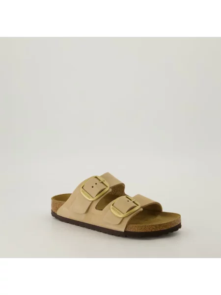 Klapki Birkenstock beżowe